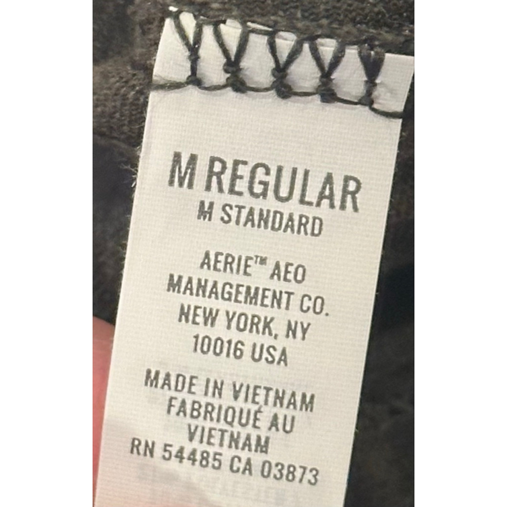 Aerie Medium Green Velvet Elastic Pants - Picture 14 of 16